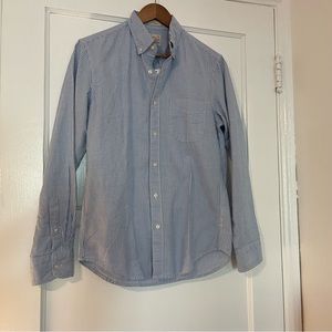 J.crew Slim Broken-in organic cotton oxford shirt in stripe - Small
